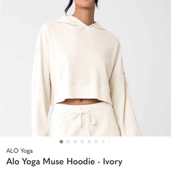 ALO Yoga Sweaters - ALO Yoga ivory Muse Hoodie